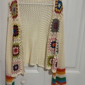 Multi Color Boho style Cardigan